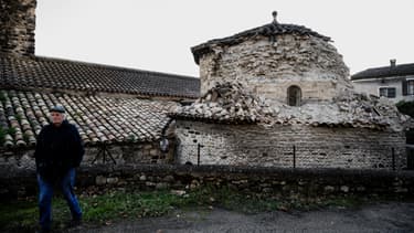 Une église du Teil, qui n'a pas résisté au séisme