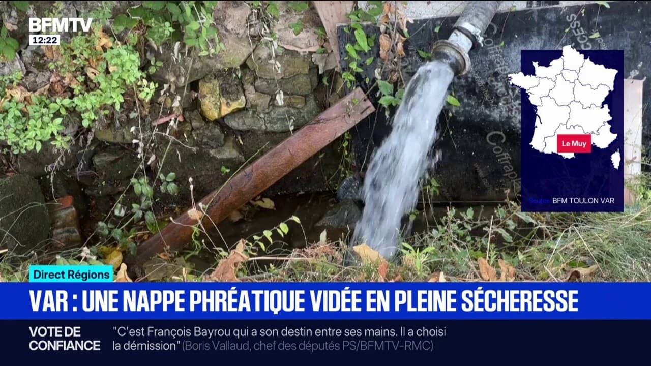 Var: une nappe phréatique vidée en pleine sécheresse pour permettre la ...