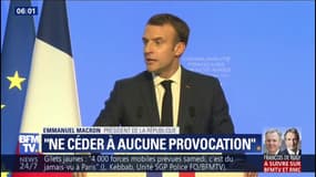 Macron: "il ne faut céder à aucune provocation"
