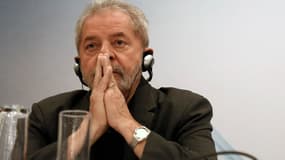 l'ancien président brésilien Luis Inacio Lula Dasilva en conférence, le 22 juin 2015.