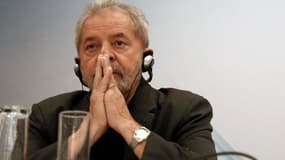 l'ancien président brésilien Luis Inacio Lula Dasilva en conférence, le 22 juin 2015.