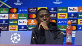 Ibrahima Konaté en conférence de presse avant le match de Ligue des champions Liverpool-Lille, le 20 janvier 2025.