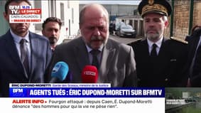 Caen: Éric Dupond-Moretti a rencontré les familles et les collègues des agents victimes de l'attaque du fourgon pénitentiaire