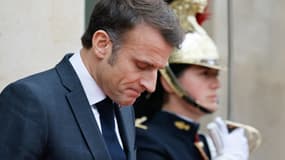 Le président de la République, Emmanuel Macron, à l'Élysée le 5 novembre 2024
