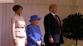 Donald Trump reçu par la reine Elizabeth II