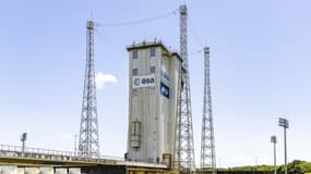 Le site de lancement de la fusée Vega-C pour son vol inaugural, photographié le 12 juillet 2022 à Kourou en Guyane (France)