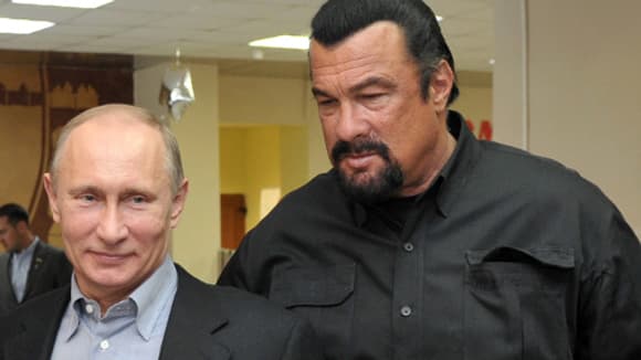 Steven Seagal et Vladimir Poutine. Steven Seagal et Vladimir Poutine.