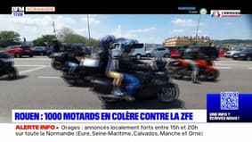 Rouen: 1000 motards manifestent contre la ZFE