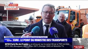 Le ministre des Transports appelle les automobilistes "prudence" après l'épisode neigeux