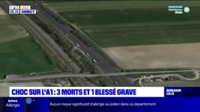 Pas-de-Calais: trois morts et un blessé grave après un choc sur l'A1