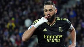 Karim Benzema avec le Real Madrid face à Valladolid, le 30 décembre 2022.