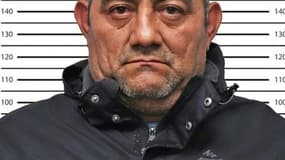 Photo fournie le 23 octobre 2021 par la police colombienne du chef du Clan del Golfo, Dairo Antonio Usuga, alias "Otoniel".