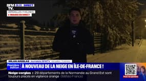 Versailles: les routes couvertes de neige, les bus scolaires ne circulent pas