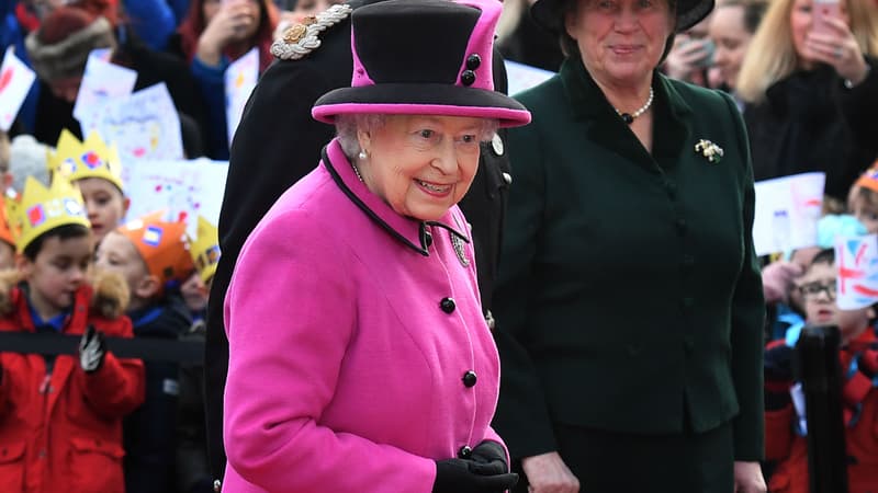 Elizabeth II au Sainsbury Centre, le 27 janvier 2017