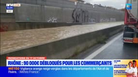 Rhône: 90.000€ débloqués pour les commerçants victimes des inondations