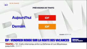 Île-de-France: vendredi classé rouge sur la route des vacances