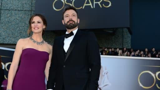 Les acteurs américains Ben Affleck et Jennifer Garner le 24 février 2013