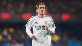 Luka Modric lors du match entre le Real Madrid et Villarreal le 15 mars 2025
