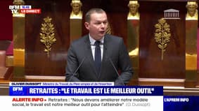 Retraites: Olivier Dussopt appelle au "dialogue républicain" et au "respect pour l'hémicycle"