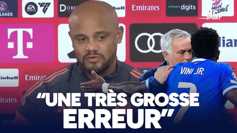 "Il a fait une très grosse erreur", Vincent Kompany défend Vinicius face au racisme et tacle Mourinho