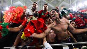 Des supporters du Maroc pendant la Coupe du monde 2022 au Qatar