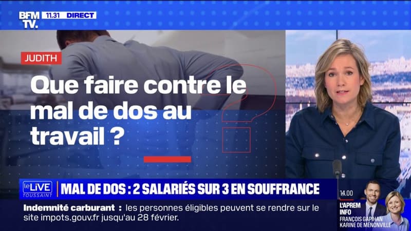 Que faire contre le mal de dos au travail? BFMTV répond à vos questions