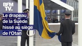  Le drapeau de la Suède a été hissé au siège de l'Otan à Bruxelles 