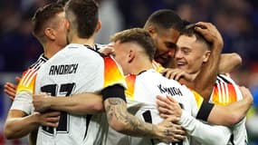 La joie des Allemands après le but express de Florian Wirtz, 23 mars 2024