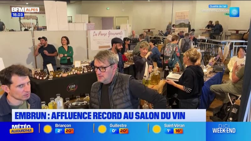 Embrun: affluence record au salon du vin