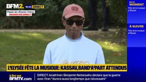 Le chanteur américain Pharrell Williams est présent au palais de l'Elysée pour la Fête de la musique