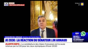 Candidature des Alpes françaises retenue pour les JO d'hiver 2030: le sénateur des Hautes-Alpes Jean-Michel Arnaud salue "une belle surprise"