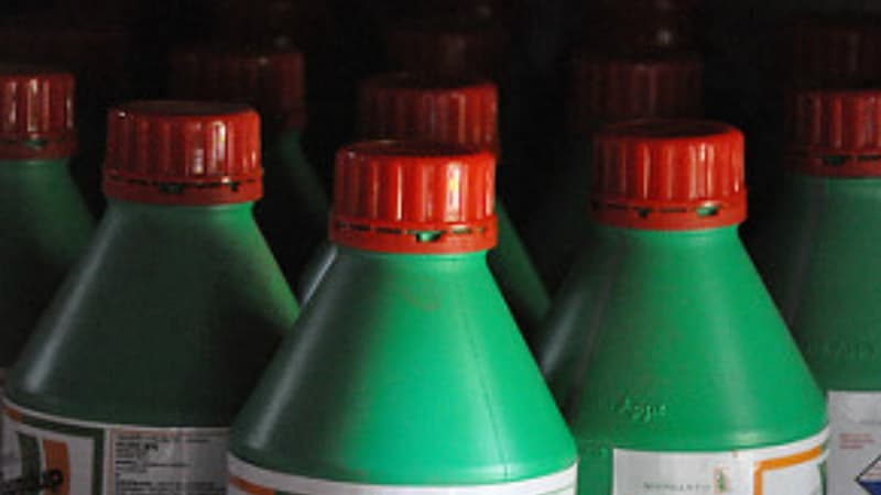 Des bouteilles de pesticides. (Photo d'illustration)