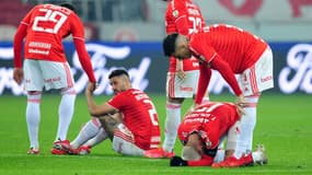 La déception des joueurs de l'Internacional en Copa Libertadores, l'été dernier