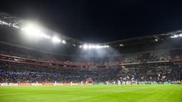 Le Groupama Stadium le 26 avril 2025 lors de Lyon-Rennes 