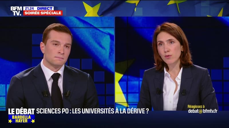 Valérie Hayer demande à Jordan Bardella de reconnaître que Jean-Marie Le Pen a été le déshonneur de sa formation politique pendant 50 ans
