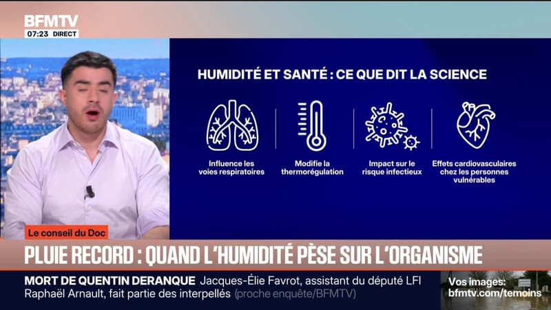 LES CONSEILS DU DOC - Quelles sont les effets de l'humidité sur l'organisme?