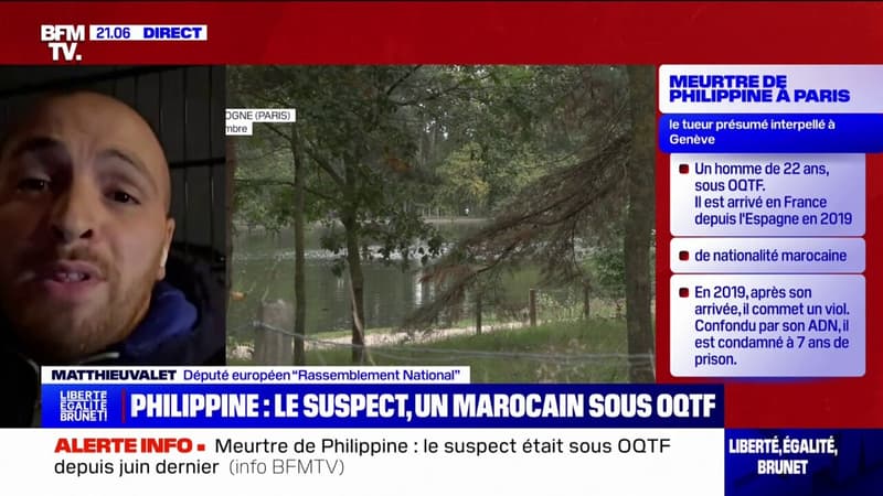 Arrestation du suspect du meurtre de Philippine en Suisse: Il faut une justice intraitable, déclare Matthieu Vallet (RN)