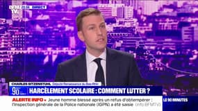 Harcèlement scolaire: "Il y a une prise de conscience nationale sur ce sujet", pour Charles Sitzenstuhl (Renaissance)