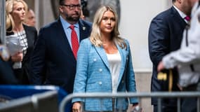 La porte-parole de la campagne de Trump, Karoline Leavitt au tribunal pénal de Manhattan, à New York, le 29 mai 2024.