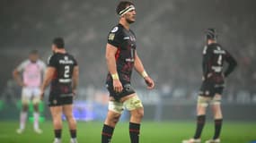 Alexandre Roumat lors de la victoire de Toulouse contre le Stade Français (38-23, Top 14), le 29 décembre 2024