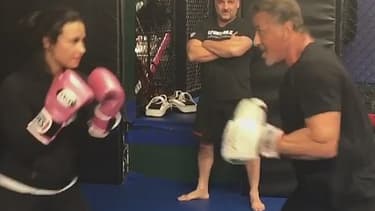 Demi Lovato et Sylvester Stallone