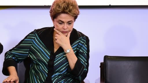 La présidente du Brésil Dilma Rousseff à Brasilia, le 3 mai 2016 La présidente du Brésil Dilma Rousseff à Brasilia, le 3 mai 2016