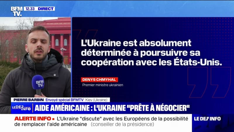 Suspension de l'aide américaine: l'Ukraine se dit 