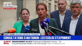 Consultations de Sébastien Lecornu: "Quelqu'un du Nouveau Front Populaire devrait être à sa place", affirme Marine Tondelier, secrétaire nationale des Écologistes