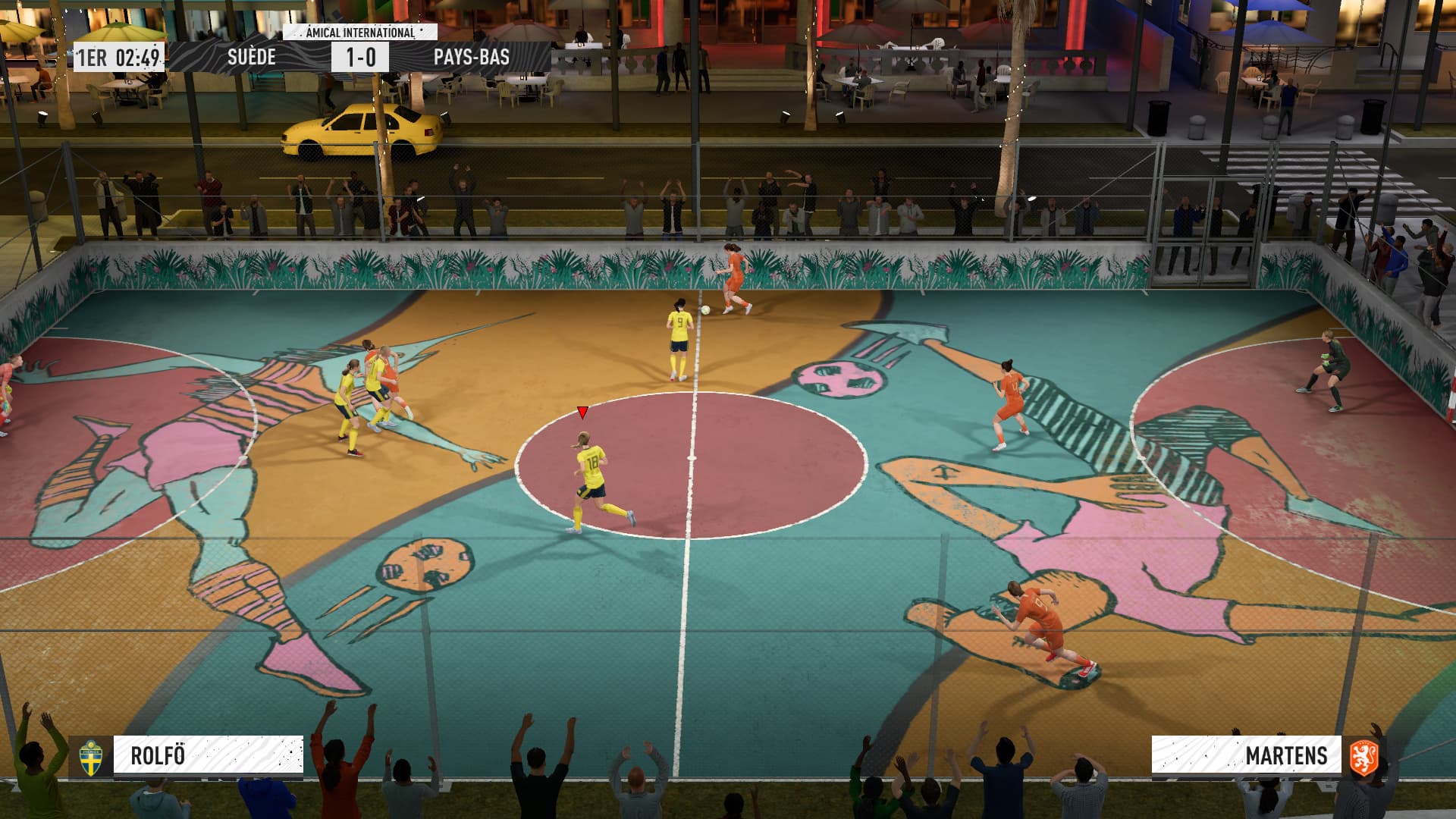 Un match dans le mode de jeu Volta