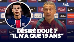 PSG : "Il n'a que 19 ans", Luis Enrique demande du temps pour Désiré Doué