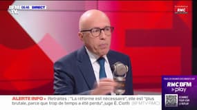 "C'est une menace inacceptable en démocratie": Éric Ciotti répond à la CGT énergie qui menace de couper l'électricité aux élus partisans de la réforme des retraites