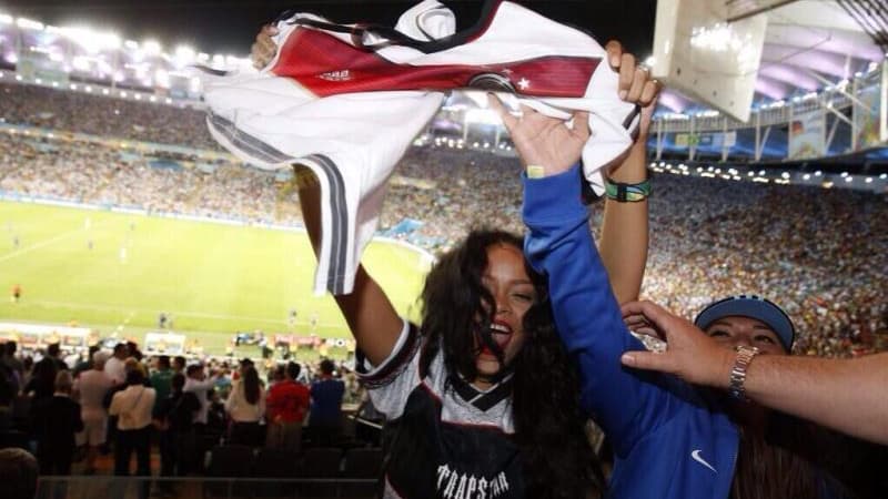 Rihanna,supportrice de l'Allemagne Rihanna,supportrice de l'Allemagne