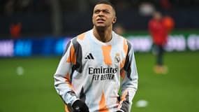 Kylian Mbappé lors de Brest-Real Madrid, le 29/01/2025