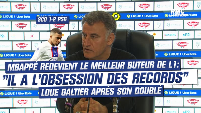 Angers 1-2 PSG : Kylian a l'obsession des records, loue Galtier après le doublé de Mbappé